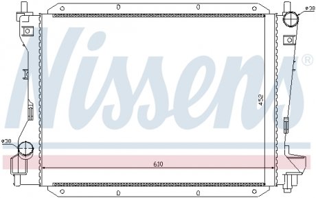 Радіатор JR S-TYPE(98-)2.5 i V6 24V(+)[OE XR8002935] NISSENS 66703 (фото 1)