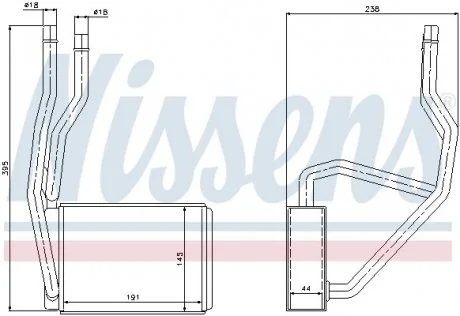 Печка FD FIESTA V(01-)1.25 EFi(+)[OE 2S6H 18B539 AB] NISSENS 71765