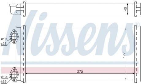 Радіатор пічки NISSENS 71928