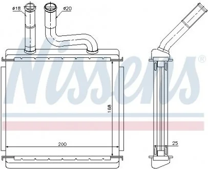 Радиатор печки NISSENS 76507