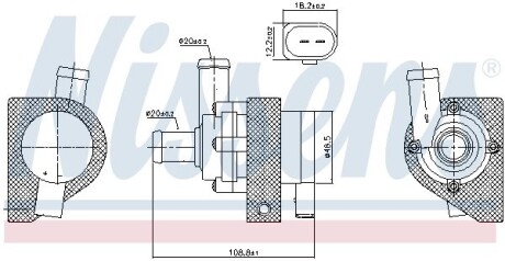 Насос системи охолодження NISSENS 832109