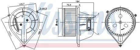 Вентилятор салону NISSENS 87241