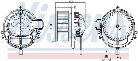 Вентилятор BMW 1 F20-F21 (11-) 120 i NISSENS 87431 (фото 1)