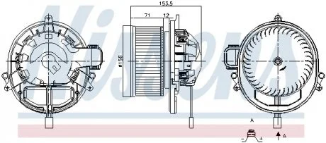 Вентилятор BMW 1 F20-F21 (11-) 120 i NISSENS 87431