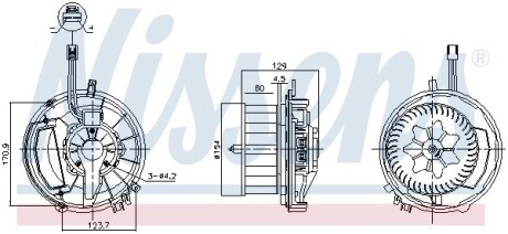 Вентилятор салону NISSENS 87524