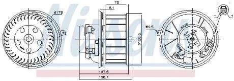 Вентилятор NISSENS 87643
