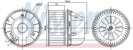 Вентилятор салону NISSENS 87817