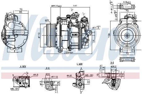 Компресор кондиціонера First Fit NISSENS 890749