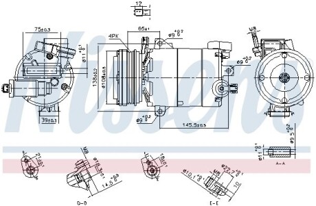 Компресор FD KUGA (2013) 2.0 ECOBOOST NISSENS 890794