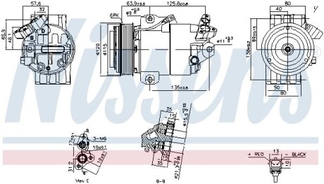 Компресор кондицiонера NISSENS 891012