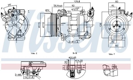 Компресор кондиціонера First Fit NISSENS 891016