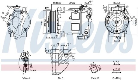 Компресов кондиціонера NISSENS 891094