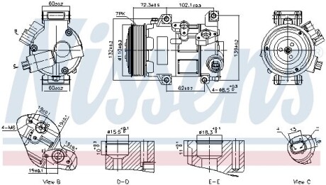 Компресор кондиціонера First Fit NISSENS 89516