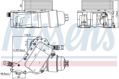 Радіатор оливний NISSENS 91339