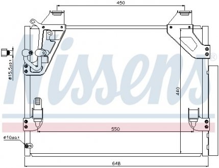 Радіатор кондиціонера First Fit NISSENS 940082 (фото 1)