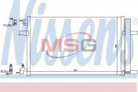 Конденсатор без хладогена NISSENS 940135