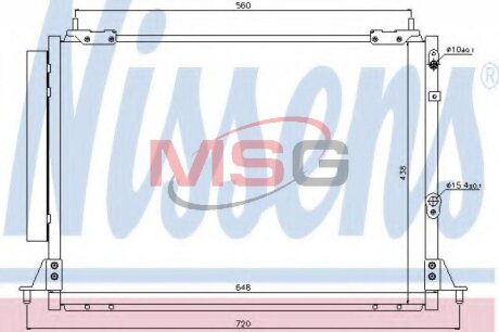Конденсер TY HI-ACE(07-)2.5 D4D[OE 8845026140] NISSENS 940188