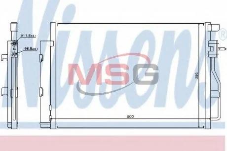 Радиатор кондиционера NISSENS 940246
