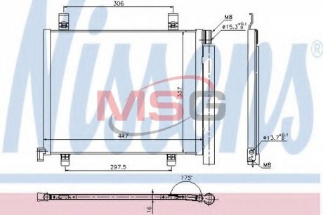 Радіатор кондиціонера First Fit NISSENS 940254 (фото 1)