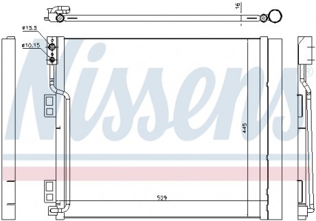 Конденсер NISSAN NV 200 (M20_) (10-) 1.5 dCi NISSENS 940386 (фото 1)