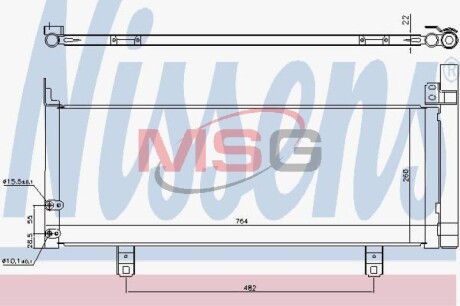 Радіатор кондиціонера NISSENS 940639