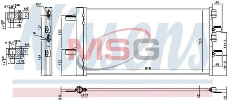 Конденсер MINI COUNTRYMAN (F60) (15-) COOPER 1.5 TURBO NISSENS 940741