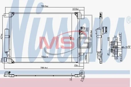 Радіатор кондиціонера First Fit NISSENS 940786