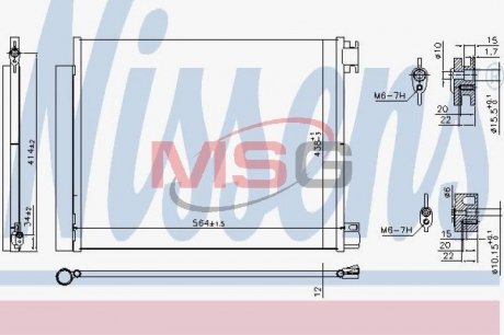 Радіатор кондиціонера First Fit NISSENS 941060