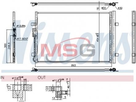 Радиатор кондиционера NISSENS 941183