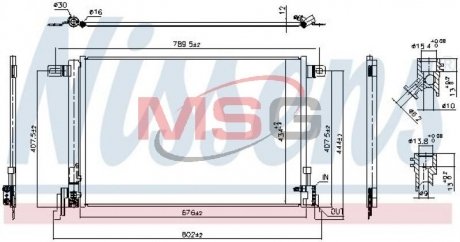 Радиатор кондиционера NISSENS 941209