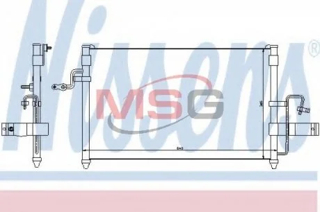 Радиатор кондиционера NISSENS 94414
