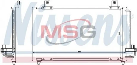 Конденсер KIA RIO(00-)1.3 i(+)[OE 0K30A-61-480E ] NISSENS 94456