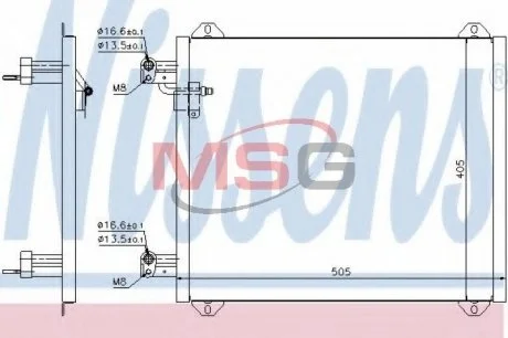 Радіатор кондиціонера First Fit NISSENS 94584
