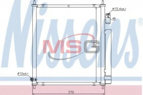 Конденсер HD FIT(02-)1.2 i(+)[OE 80110-SAA-003] NISSENS 94734