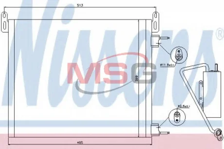 Радіатор кондиціонера First Fit NISSENS 94805