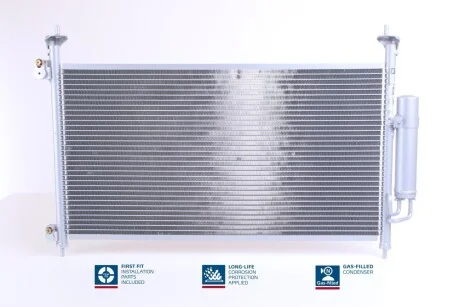 Конденсер HD CIVIC 3-5D(05-)1.4 DSi(+)[OE 80110-SMG-E01] NISSENS 94875