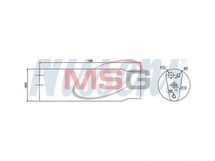 Осушитель ACURA LEGEND(96-)3.5 i V6 24V(+)[OE JRJ 100550] NISSENS 95170