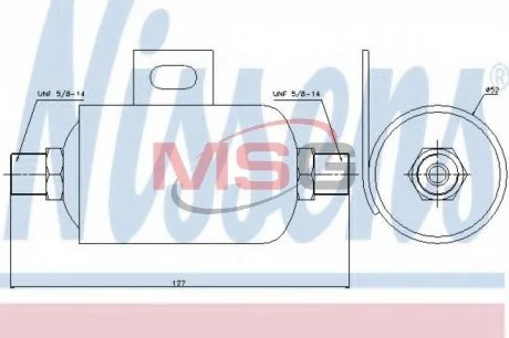 Осушитель кондиционера NISSENS 95343