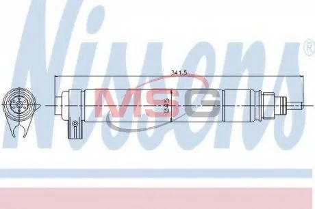 Осушитель PT 3008(09-)1.6 HDI(+)[OE 6455.AJ] NISSENS 95346