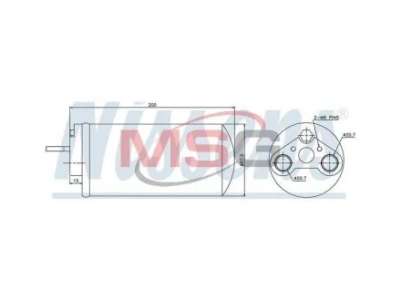 Осушитель NS PRIMASTAR(02-)1.9 dCi(+)[OE 93856084] NISSENS 95461