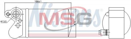 Осушувач VOLVO S60/V60(10-)2.0 T(+)[OE 31274799] NISSENS 95517