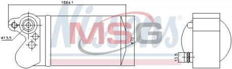 Осушувач VOLVO S60/V60(10-)2.0 T(+)[OE 31274799] NISSENS 95517