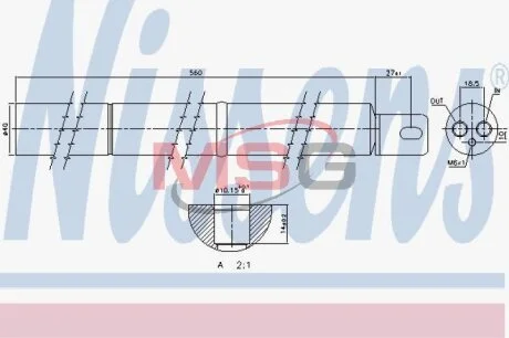 Осушувач кондиціонера NISSENS 95531