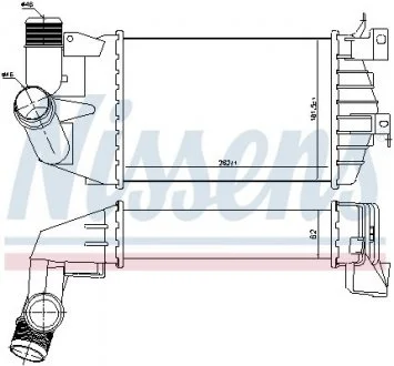 Интеркулер OPEL ASTRA H (04-) 1.7 CDTi NISSENS 96587