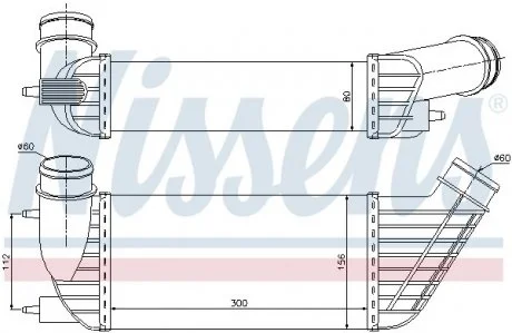 Інтеркулер PT 807(02-)2.0 HDi(+)[OE 0384.J9] NISSENS 96609