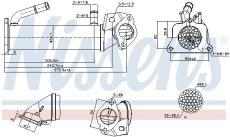 EGR cooler NISSENS 989322 (фото 1)