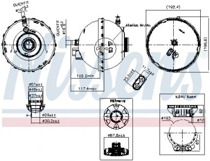 Расширительный бак охлаждения NISSENS 996262