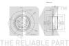 Диск тормозной задний BMW 1 (F20), 1 (F21), 2 (F22, F87), 2 (F23) 1.5-2.0D 11.10- NK 2015102 (фото 3)