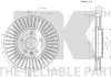 Тормозной диск Opel Astra J, Astra J Gtc, Cascada, Zafira C 1.3D-2.0D 09.09- NK 203675 (фото 3)