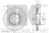 Диск тормозной передний Audi A6 2.0 / 2.7 Tdi Avant 04- NK 2047100 (фото 3)